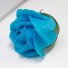 Craft Soap Flowers - Med Rose - Sky Blue product image 5