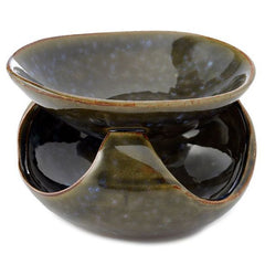 Abstract Dark Mottled Ceramic Oil Burner (asst) product image 3
