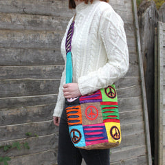 Ethnic Sling Bag - Sand / Peace product image 3