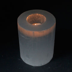 Selenite Cylinder Candle Holder - 10 cm product image 4