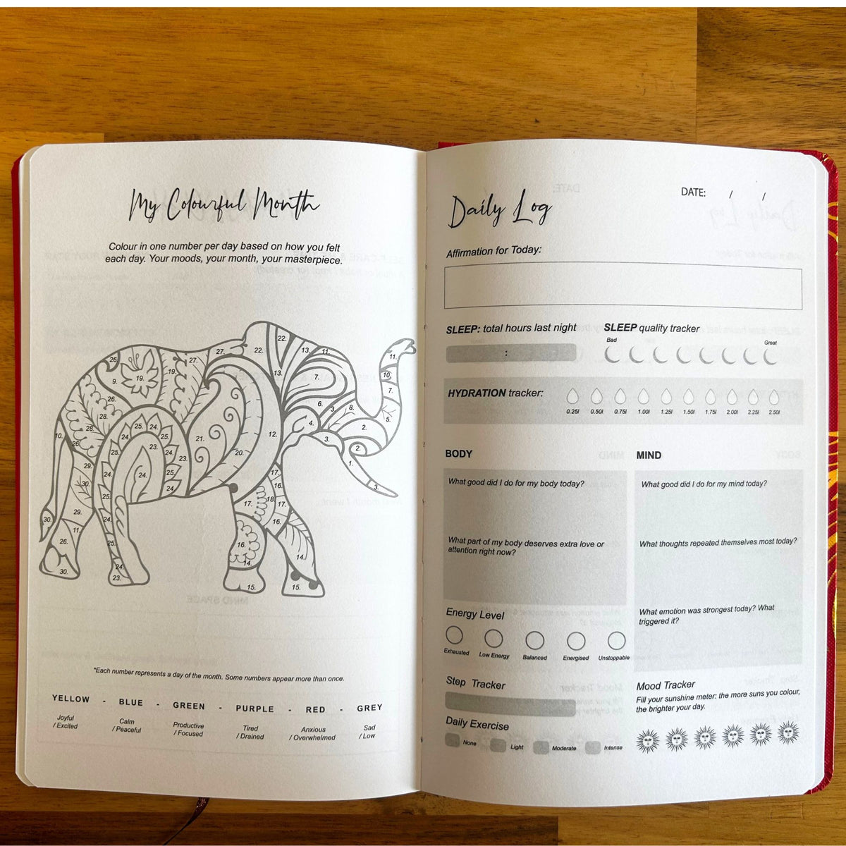 White Wellness Journal - 120 pages - Rose Gold Tree of Life product image 3
