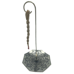 Rope Incense and Silver Plated Holder Set - Mandala Flower product image 5