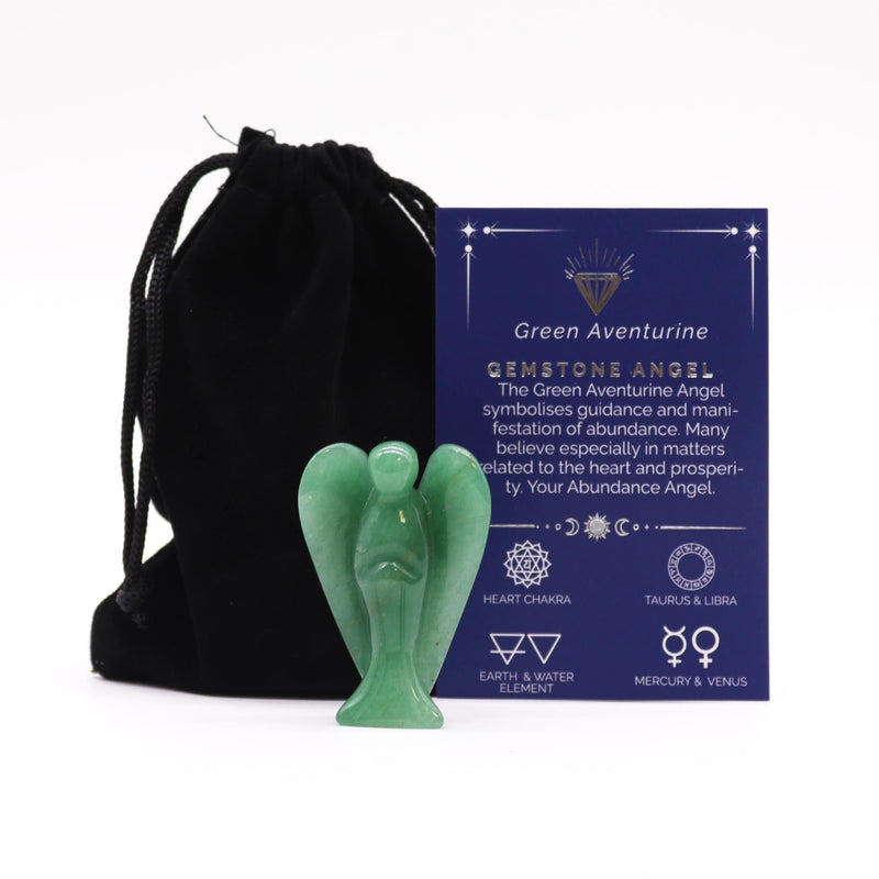 Gemstone Angel - Green Aventurine product image