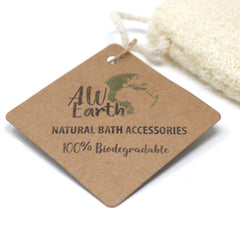 Natural Loofah Scrub on Rope - 5" - 12.7 cm product image 2