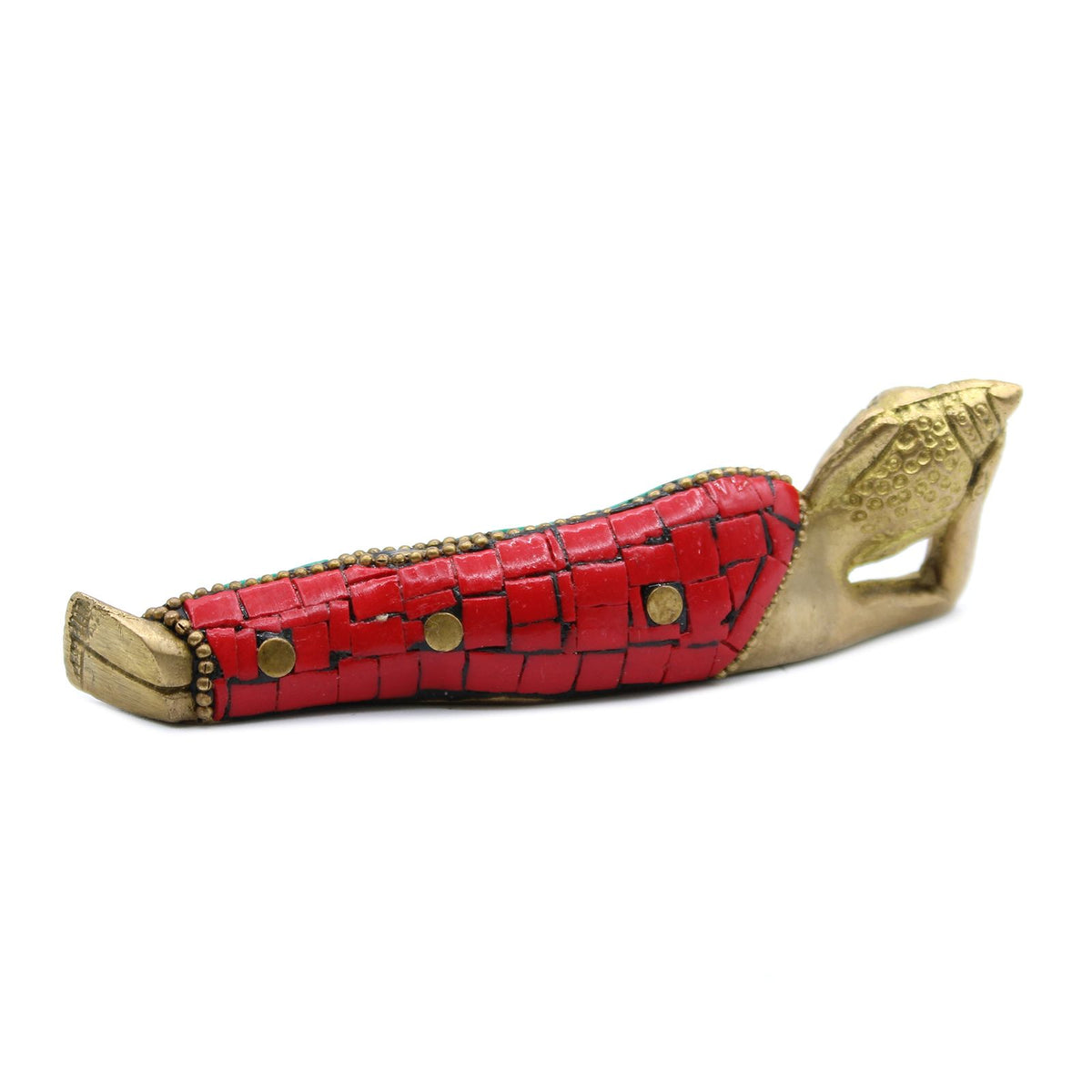 Brass Buddha Figure - Lying Down - 10cm product image 3
