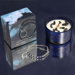 Zodiac Crystal Candle with Gemstone Bracelet - Taurus product image 5