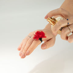 Fragrance Chiffon Diffuser Ring – Rose Red product image 2