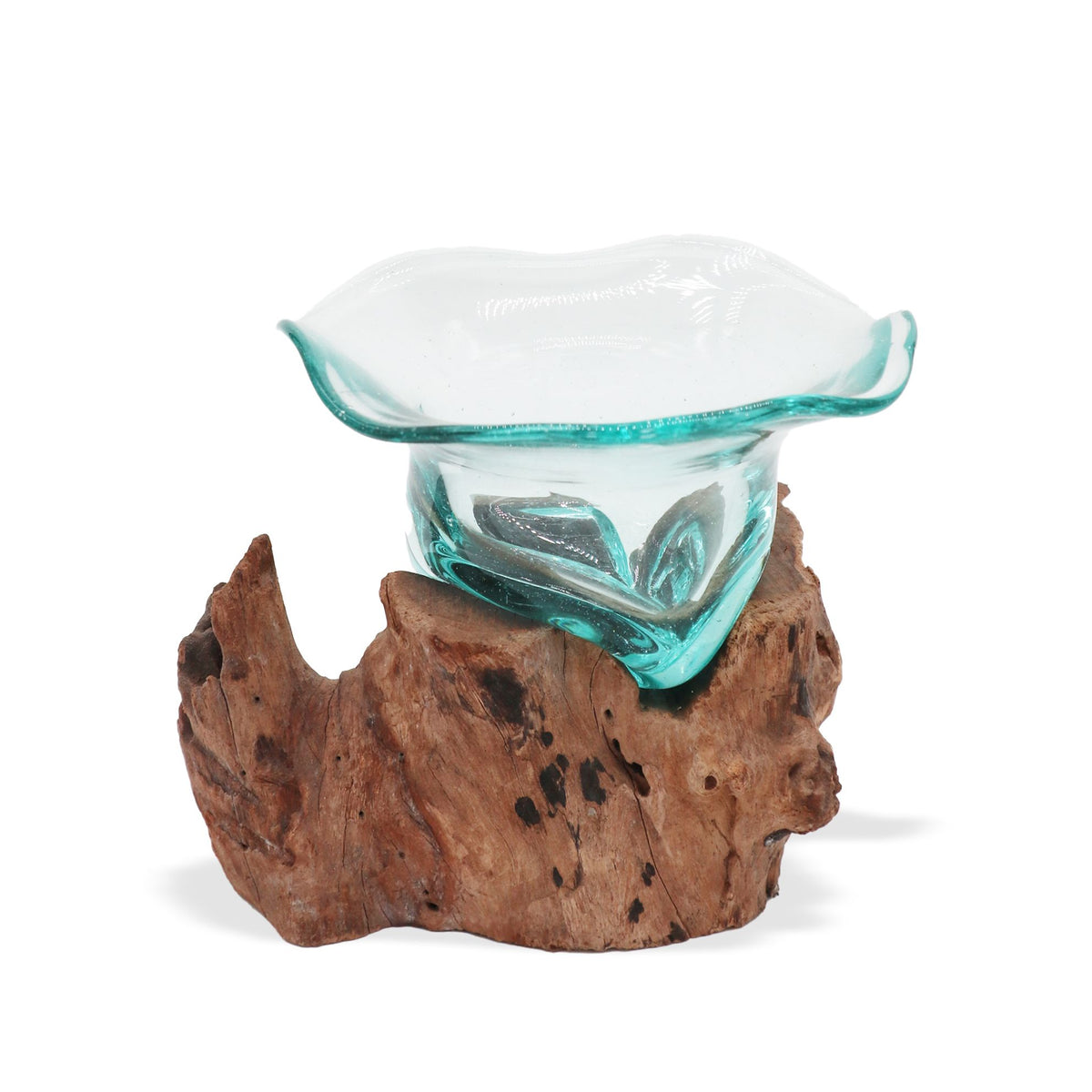 Molton Glass Fancy Sweet Bowl on Wood product image 2