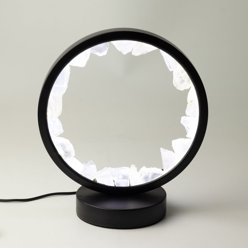 Gemstone Halo Lamp - Zen Mind - Clear Quartz – product view 5
