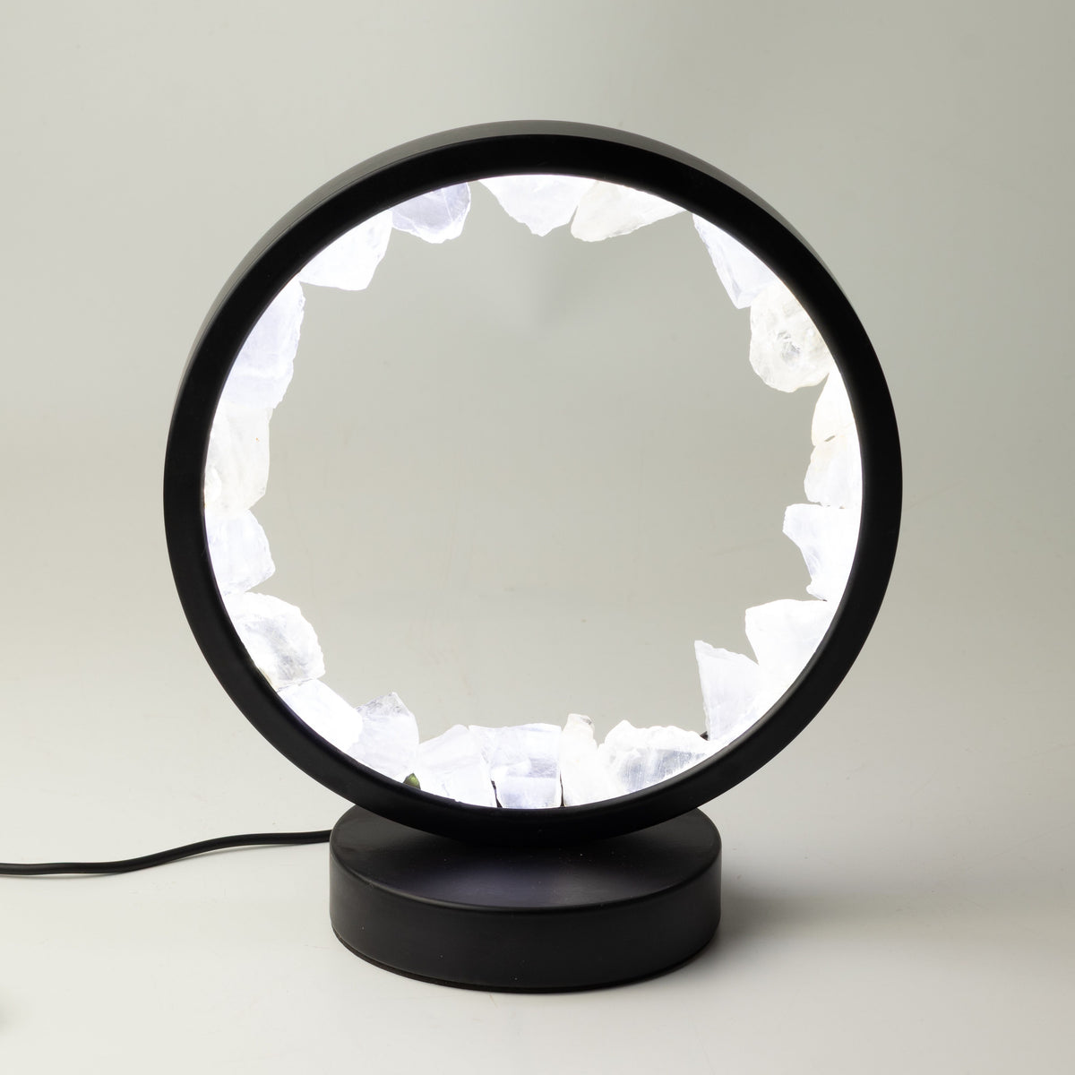 Gemstone Halo Lamp - Zen Mind - Clear Quartz – product view 5