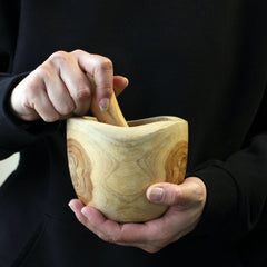 Ergo Teak Pestal & Morter Lrg product image 2