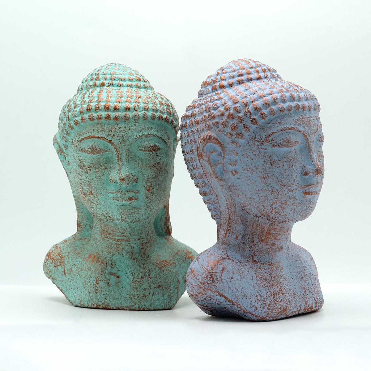 Tranquility Buddha Head - Green Copper product image 4