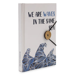 Notebook with strap - Waves in the same sea product image 5