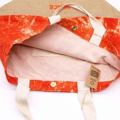 All Natural Bag - Orange Stonewash - Namaste Hand - Peace product image 3