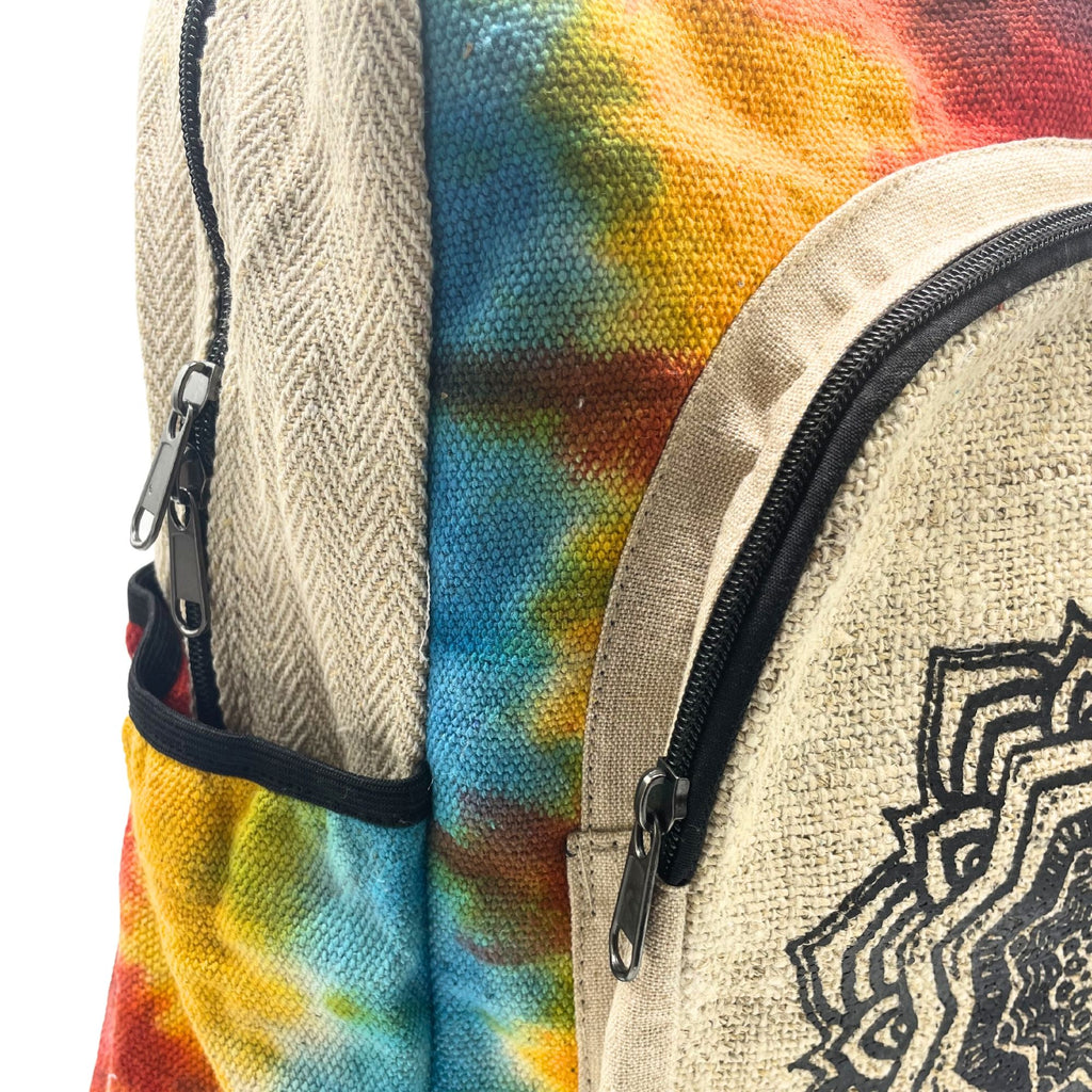 Tiedye Hemp Large Backpack - Mandala - product image 3