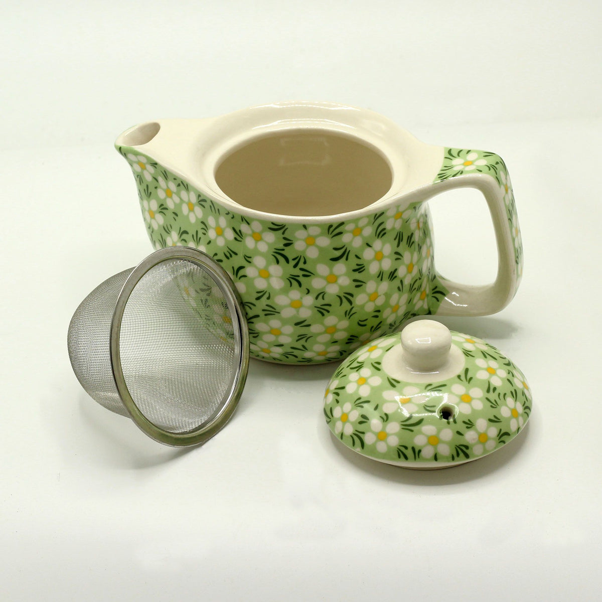 Small Herbal Teapot - Green Daisey product image 2
