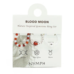 Nymph Spirit Gemstone Ring Set - Blood Moon product image 3