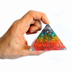 Lrg Orgonite Pyramid 70mm - Chakra Gemchips product image 2