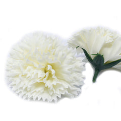 Craft Soap Flowers - Carnations - Cream product image 2