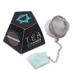 Raw Crystal Gemstone Tea Strainer - Aquamarine product image