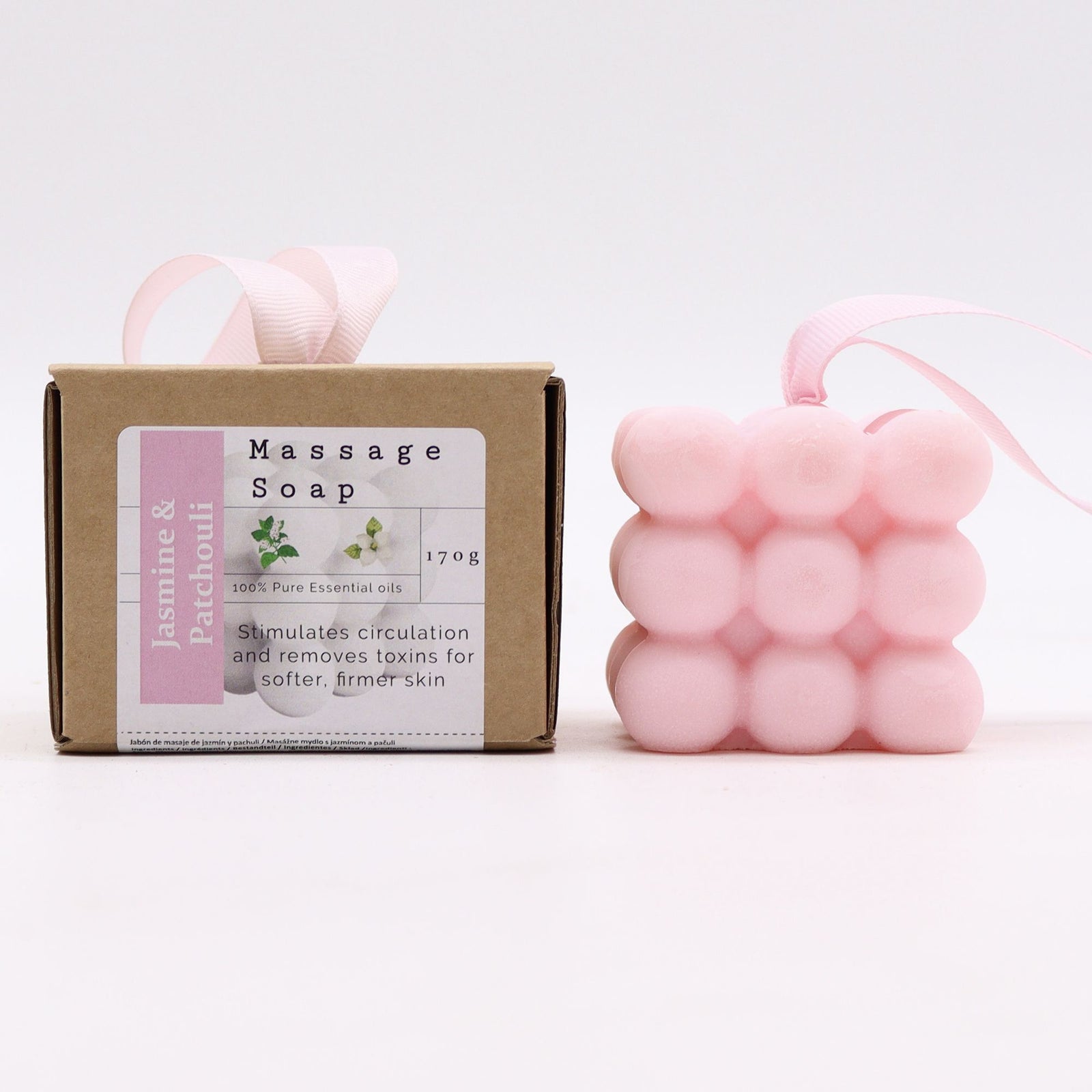 Boxed Single Massage Soaps - Jasmine & Patchouli product image