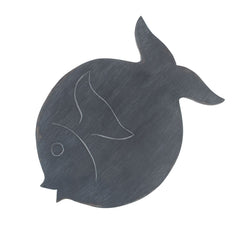 Albasia Wood Fish Stand - Greywash product image 5