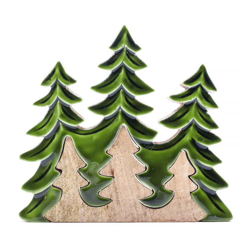 Lost in the Forrest - Three Trees 3D Wooden Decoration - 20x23cm product image