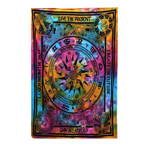 Single Cotton Bedspread + Wall Hanging - Cycle of Ages product image