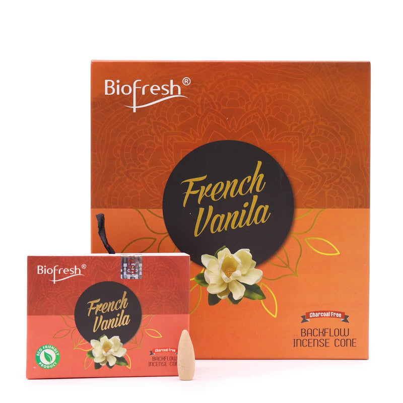 Biofresh Backflow Incense Cones - French Vanilla product image