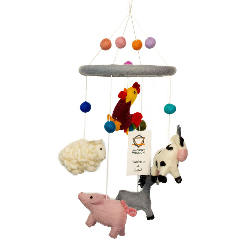 Handmade Felt Mobile - Farm Animals product image