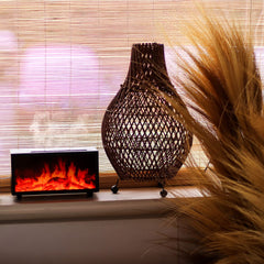 Flame Effect Aroma Diffuser with Birdsound - Black USB - Colour Change product image 11