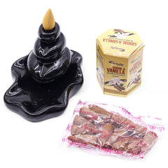 Pack of 10 Masala Backflow Incense - Sandalwood & Vanilla product image 4