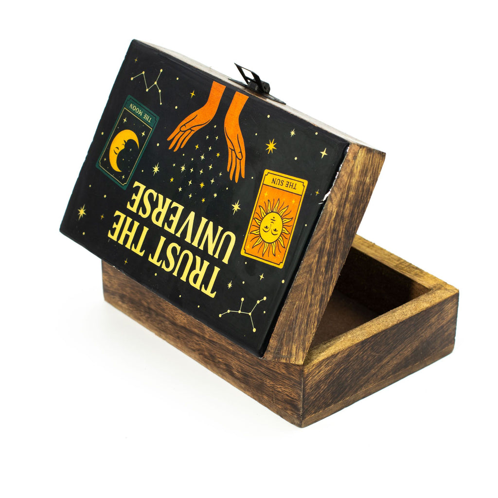 Medium Enamelled Box - Trust the Universe product image 3