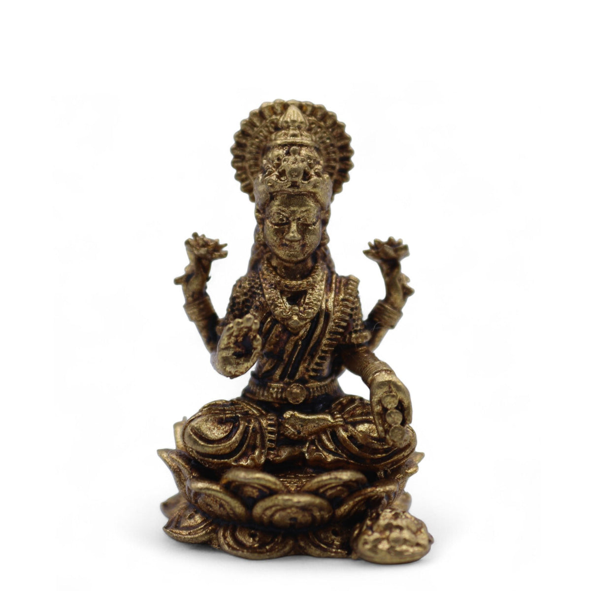 Brass Miniature Gods - Laxmi (11gms) - 30mm product image 4