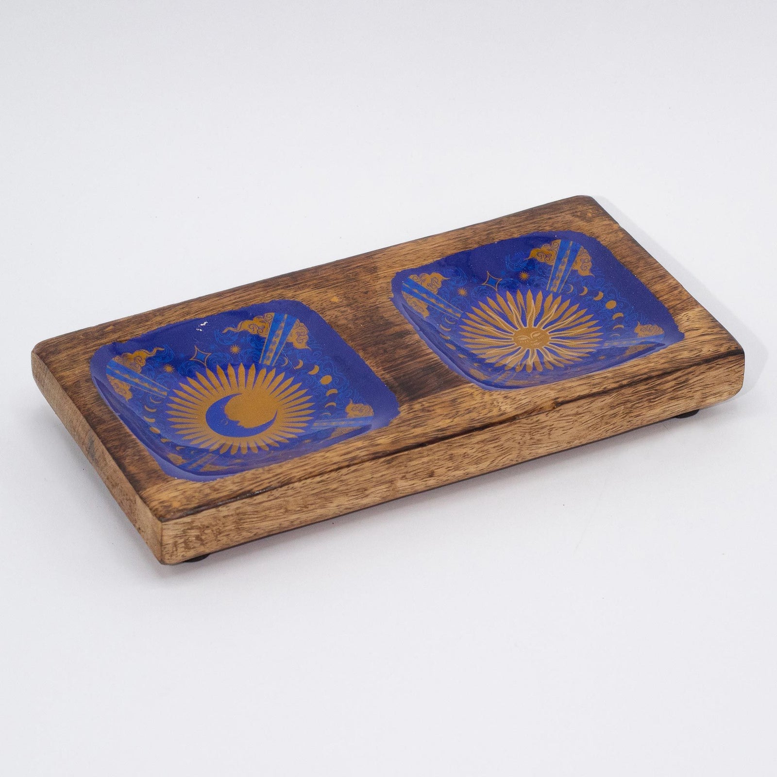 Hop Hare Enameled Double Trinket Tray - Sun & Moon product image