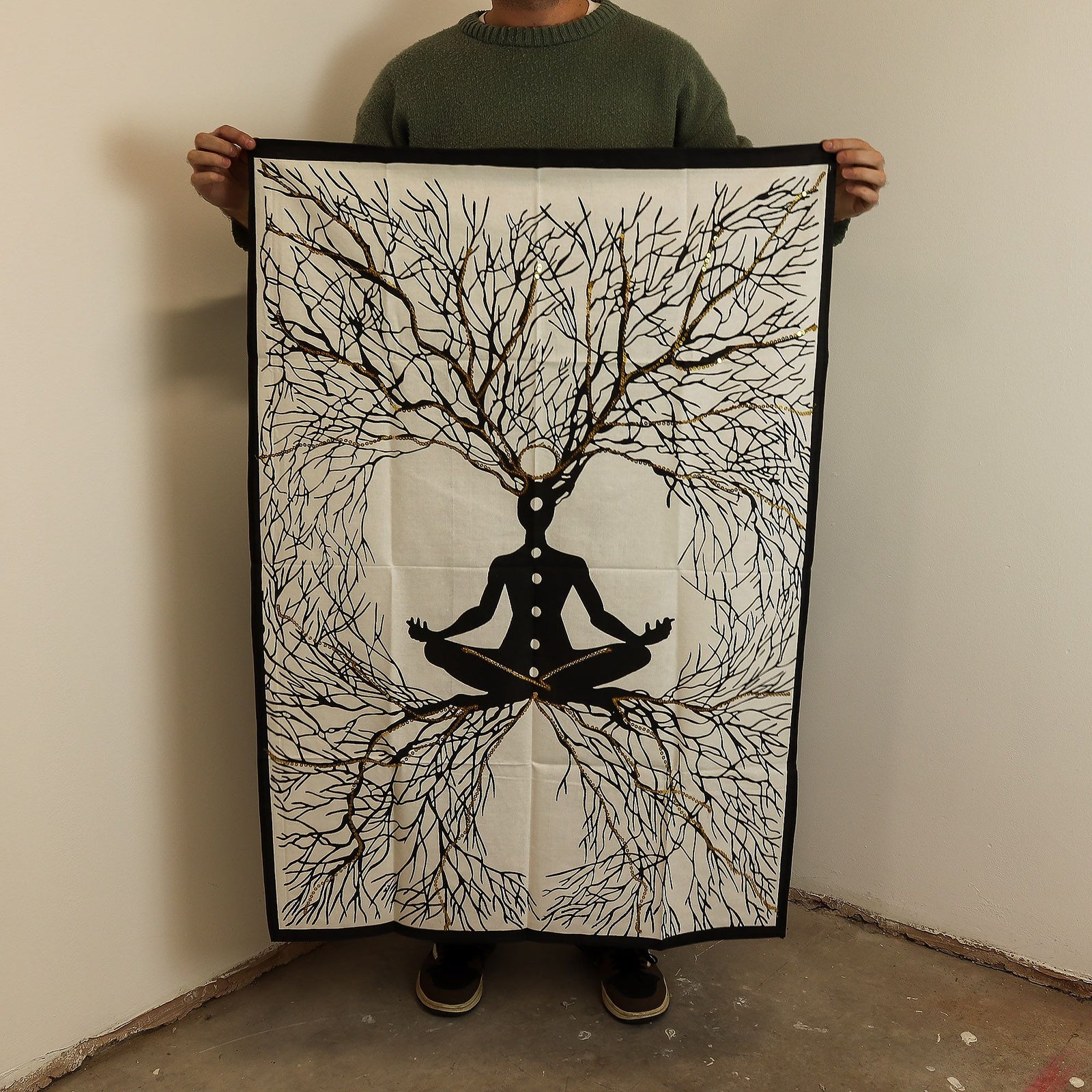 Cotton Wall Art (70x110cm) - Chakra Earth Connection product image