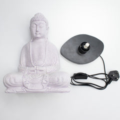 Meditation Buddha Lamp Lavender Crackle - Oval Stand product image 6