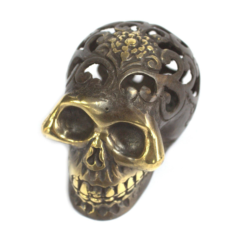 Vintage Brass Skull - Med product image
