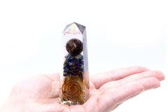 Orgonite Obelisk Power Point Copper, Lapis and Yellow Aventurine - 90x25 mm product image 2