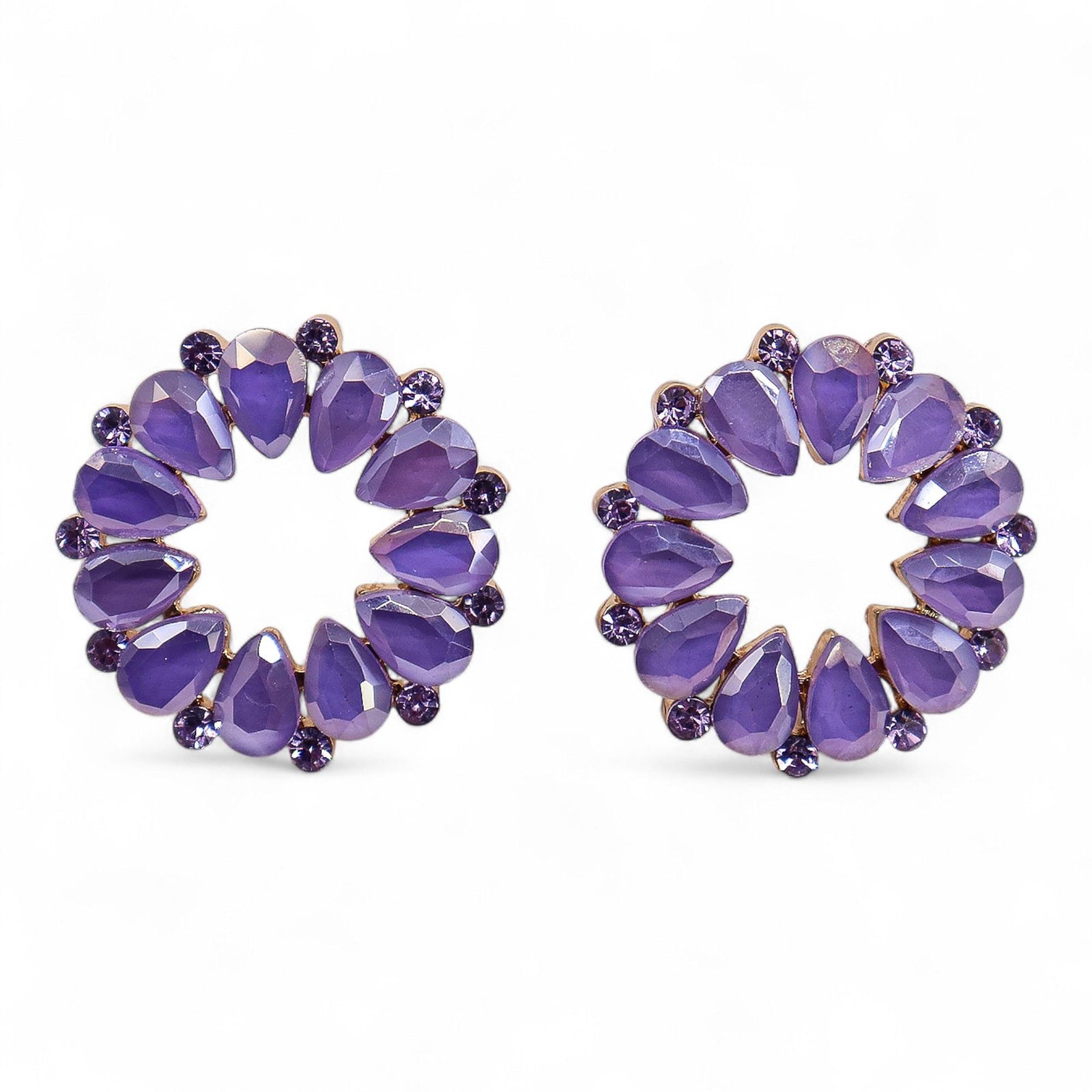 Lavender - Vintage Glass - Loop - Earrings product image