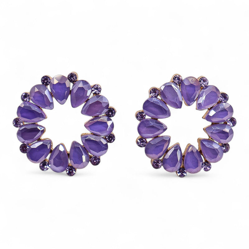 Lavender - Vintage Glass - Loop - Earrings product image