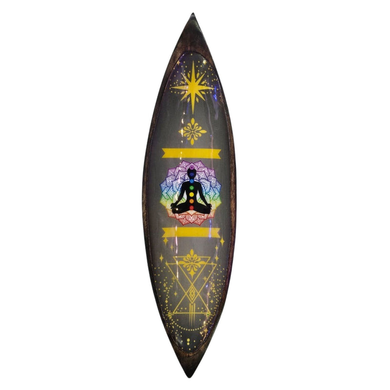 Enamel Incense Bowl - Mango Wood - Chakra product image