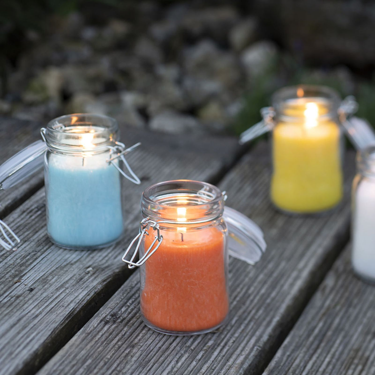 Pure Olive Wax Jar Candle 120x70 - Turquoise product image