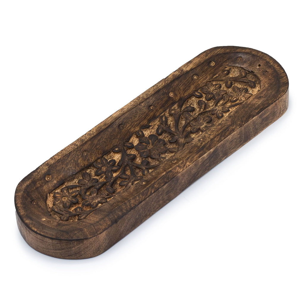 Large Incense Tray 30x10cm - Flower Design product image 4