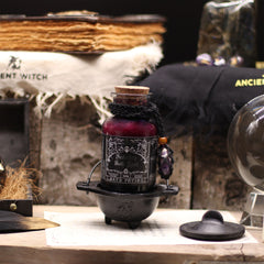 Ancient Witch Bath Spell Potion & Amethyst Crystal Amulet - Seduction product image 6