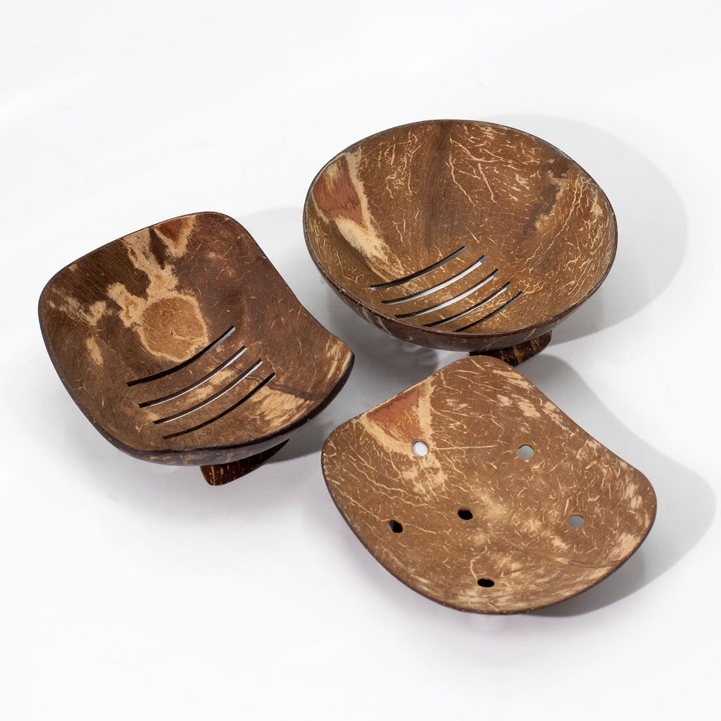 Natural Coconut Soap Dish - Round - 11cm product image 11