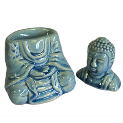 Sitting Buddha Oil Burner - Blue product image 3