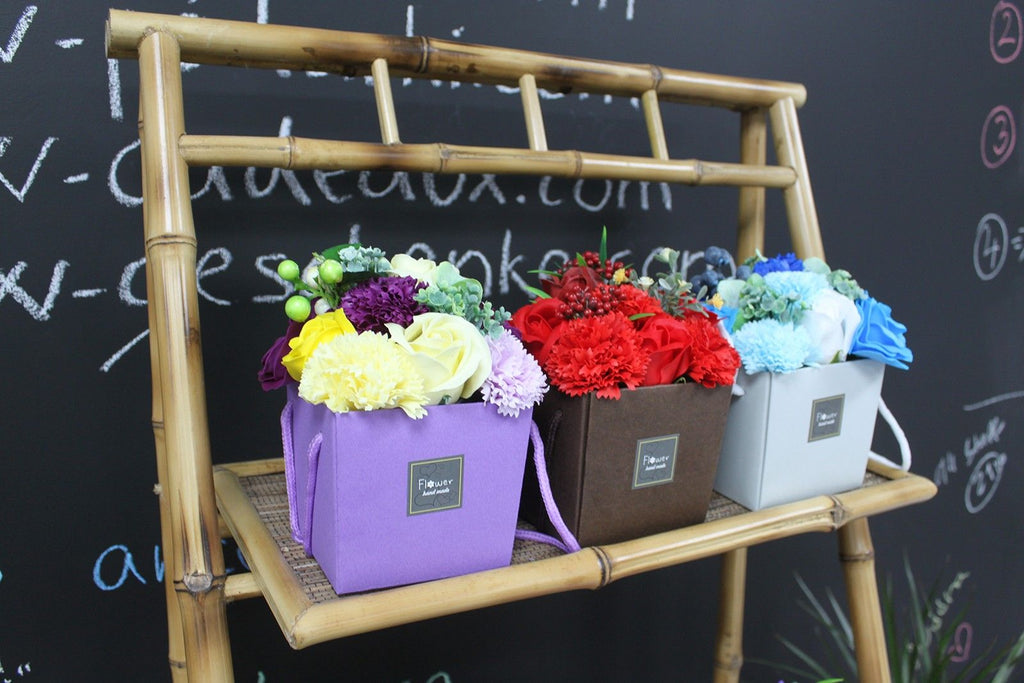 Soap Flower Bouquet - Red Rose & Carnation product image 3