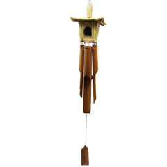 Square Seagrass Bird Box with Chimes 49x15cm product image 5