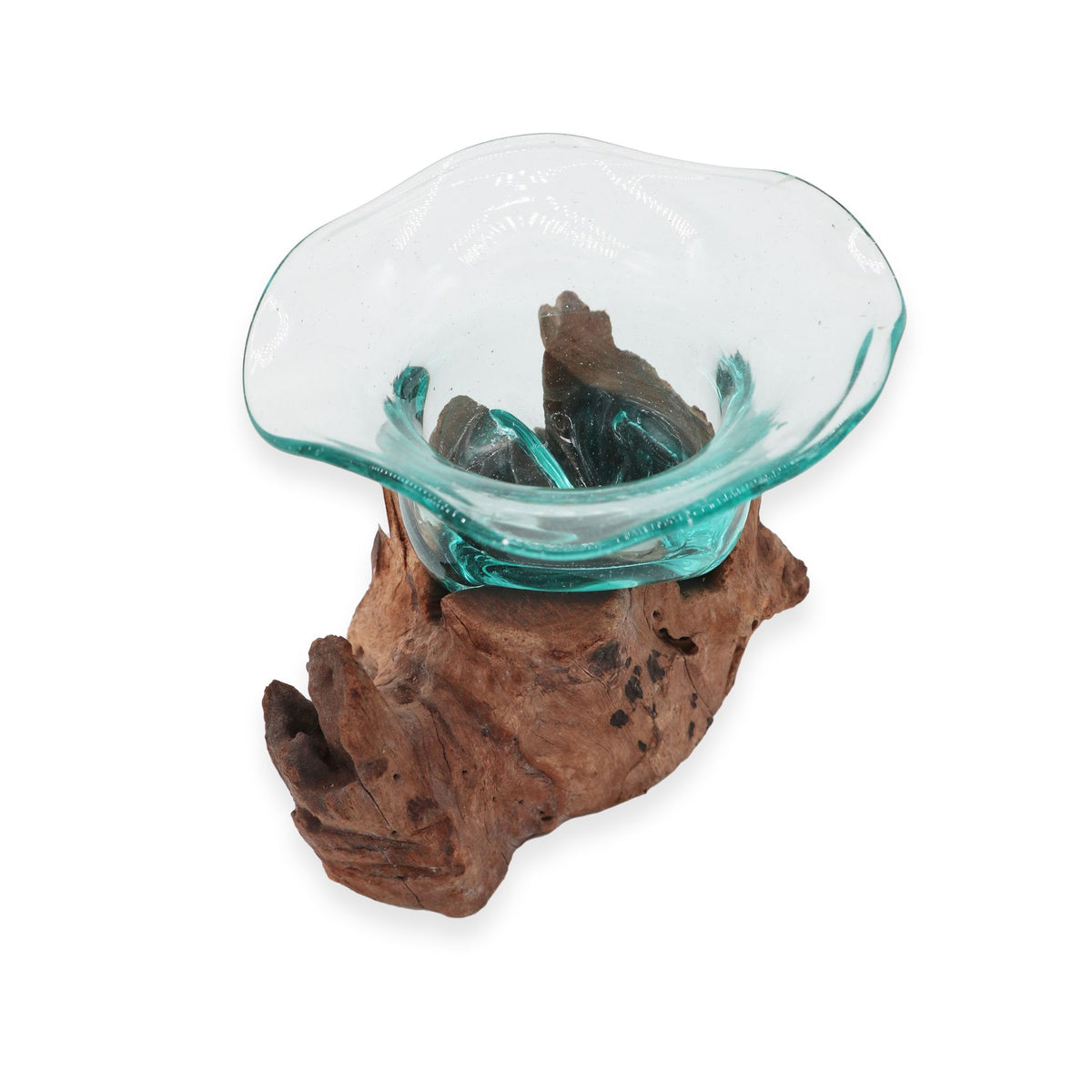 Molton Glass Fancy Sweet Bowl on Wood product image 7